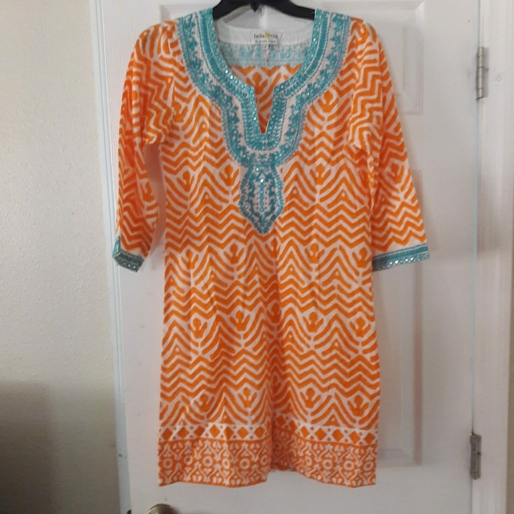 Bella Tu Light Beaded Tunic Long